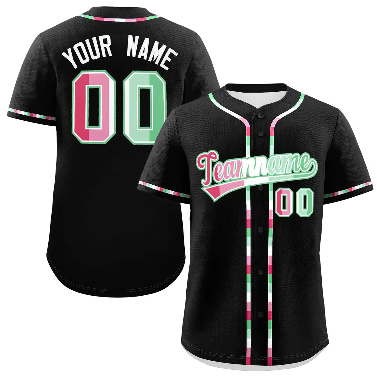Black Abrosexual Pride Month Baseball Jersey