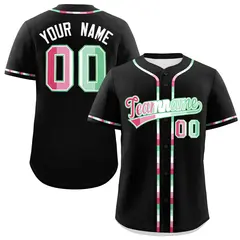 Black Abrosexual Pride Month Baseball Jersey 1
