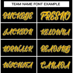 Black and Gold Raglan Varsity Full-Snap Letterman Jacket 5