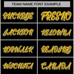 Black and Gold Raglan Varsity Full-Snap Letterman Jacket 5