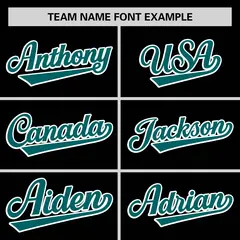 Black Aqua Color Block Varsity Letterman Baseball Jacket 3