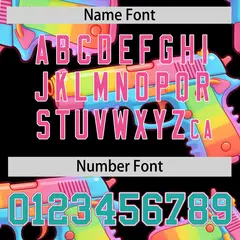 Black Aqua Firepower Graffiti Pattern Baseball Jersey 6