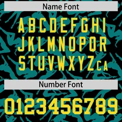 Black Aqua Graffiti Pattern Baseball Jersey 4