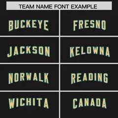 Black Aqua Retro Sleeve Line Authentic Football Jersey 3