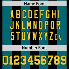 Black Aqua Thick Stripe Authentic Football Jersey 4
