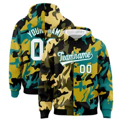 Black Aqua Two Tone Full-Snap Varsity Letterman Jacket Hoodie