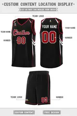 Black Arrow Graffiti Pattern Sports Basketball Jersey 5