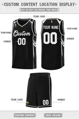 Black Arrow Graffiti Pattern Sports Basketball Jersey 5