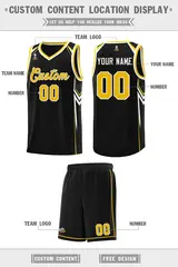 Black Arrow Graffiti Pattern Sports Basketball Jersey 5