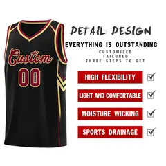 Black Arrow Graffiti Pattern Sports Basketball Jersey 2