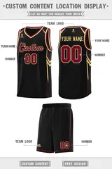 Black Arrow Graffiti Pattern Sports Basketball Jersey 5