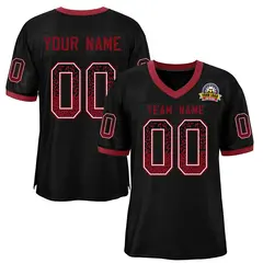Black Black-Cardinal Drift Fashion Mesh Football Jersey
