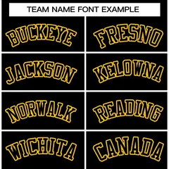 Black Black-Gold Varsity Full-Snap Letterman Jacket 3