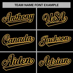 Black Black-Gold Varsity Full-Snap Letterman Jacket 5
