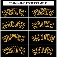 Black Black-Gold Varsity Full-Snap Letterman Jacket 5