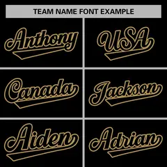 Black Black-Old Gold Varsity Full-Snap Letterman Jacket 5