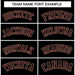 Black Black-Orange Raglan Sleeves Varsity Full-Snap Letterman Jacket 5