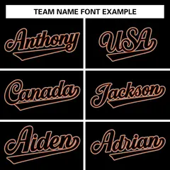 Black Black-Orange Raglan Sleeves Varsity Full-Snap Letterman Jacket 5