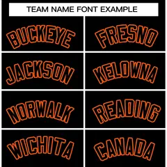 Black Black-Orange Varsity Full-Snap Letterman Jacket 3