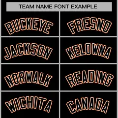 Black Black-Orange Varsity Full-Snap Letterman Jacket 5
