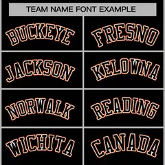 Black Black-Orange Varsity Full-Snap Letterman Jacket 5