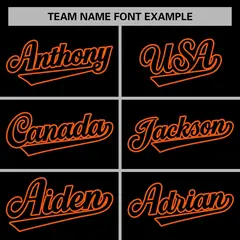 Black Black-Orange Varsity Full-Snap Letterman Jacket 5