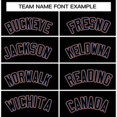 Black Black-Orange Varsity Full-Snap Letterman Jacket 5