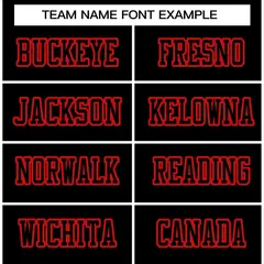 Black Black-Red Classic Style Authentic Football Jersey 3