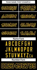 Black Black-Yellow Classic Basketball Jersey 3
