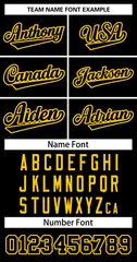 Black Black-Yellow Classic Basketball Jersey 3