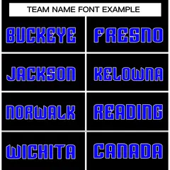 Black Blue-White Stripe Fashion Basketball Jersey 5