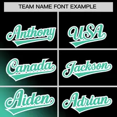 Black Bright Green Gradient Diagonal Stripe Baseball Jersey 3