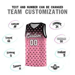 Black Bright Green Gradient Star Pattern Basketball Jersey Set 4