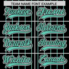 Black Bright Green Gradient Stripe Sleeves Baseball Jersey 3