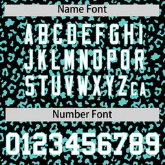 Black Bright Green Leopard Print Varsity Full-Zip Letterman Jacket Hoodie 6