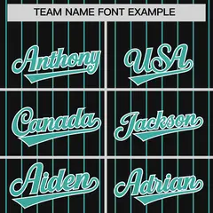 Black Bright Green Stripe Raglan Baseball Jersey 3
