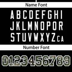 Black Camo Font Authentic Baseball Jersey 4