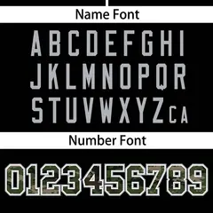 Black Camo Font Authentic Baseball Jersey 4