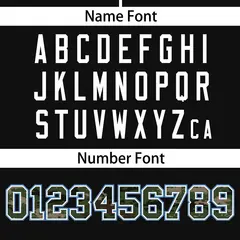 Black Camo Font Authentic Baseball Jersey 4
