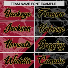 Black Cardinal Split Lightning Pattern Football Jersey 3