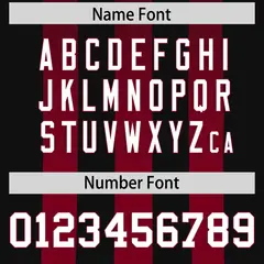 Black Cardinal Vertical Fine Stripe Gradient Football Jersey 4