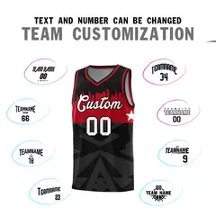 Black City Silhouette Pattern Basketball Jersey Uniform 4