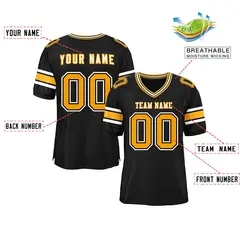 Black Classic Authentic Football Jersey 2