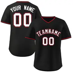 Black Classic Authentic Pullover Baseball Jersey 1