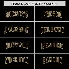 Black Classic Style American Football Jersey 3