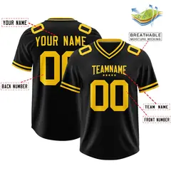 Black Classic Style American Football Jersey 2