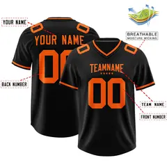 Black Classic Style American Football Jersey 2