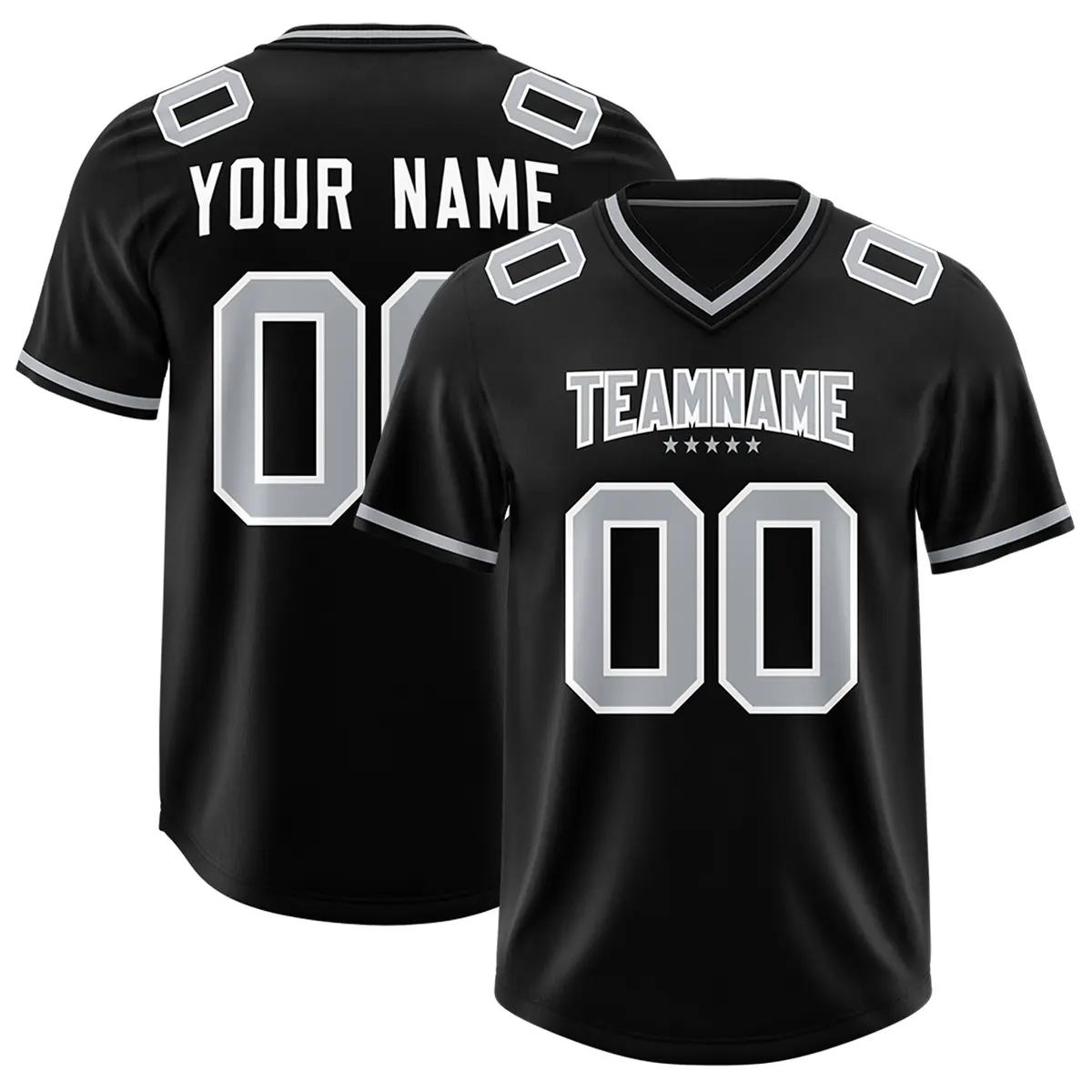 Black Classic Style American Football Jersey