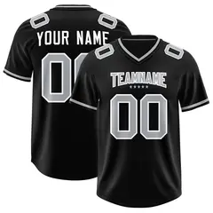 Black Classic Style American Football Jersey