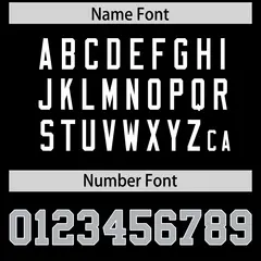 Black Classic Style American Football Jersey 4